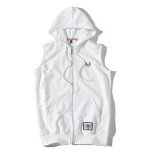 Men's Vest Short Sleeve Hooded Summer